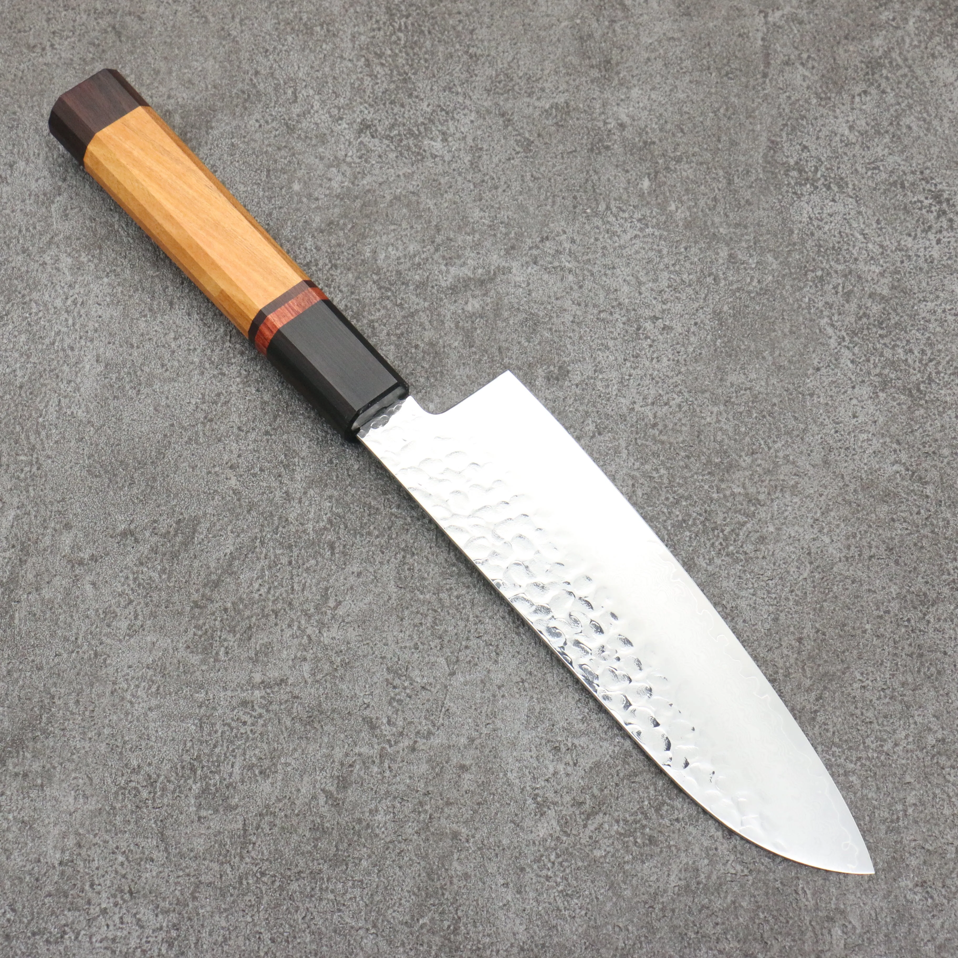 Sakai Takayuki VG10 33 Layer Damascus Santoku 170mm Mountain cherry (12 sided) Handle