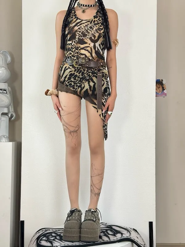 Shibuya bow tattoo leggings tights