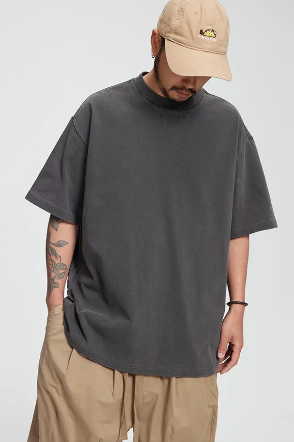 SHOGA ゆったりとしたベーシックTシャツ SGA048