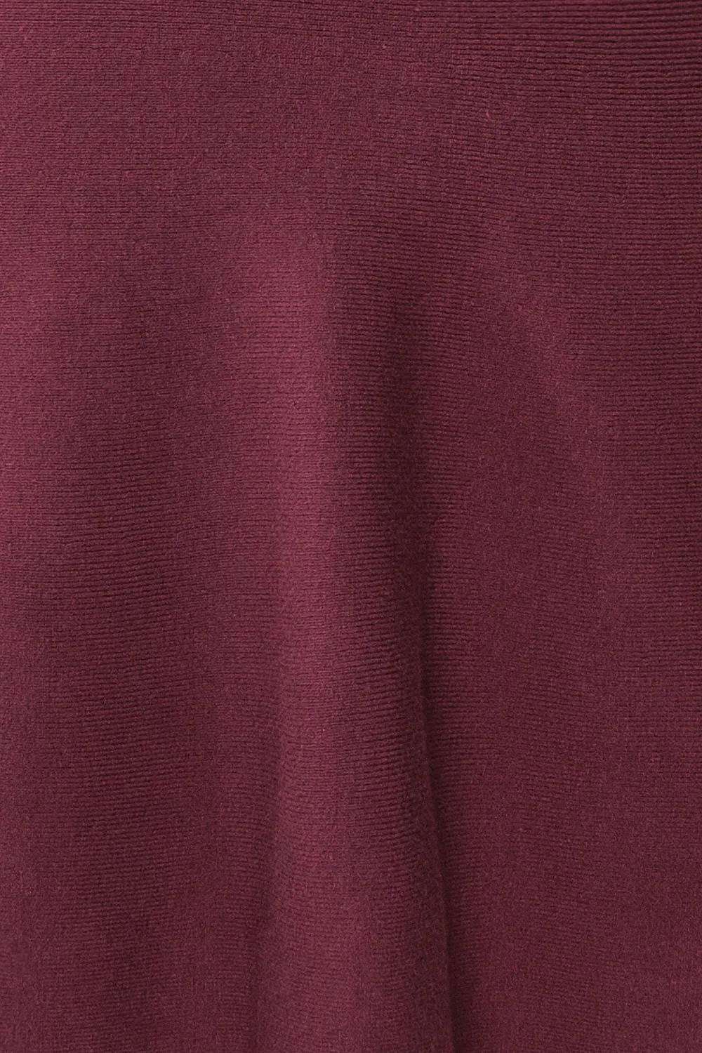 Sigrid Burgundy | Short Fit & Flare Skirt