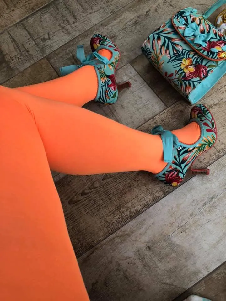 Silky Coloured Opaque 100 Denier Tights Neons Collection