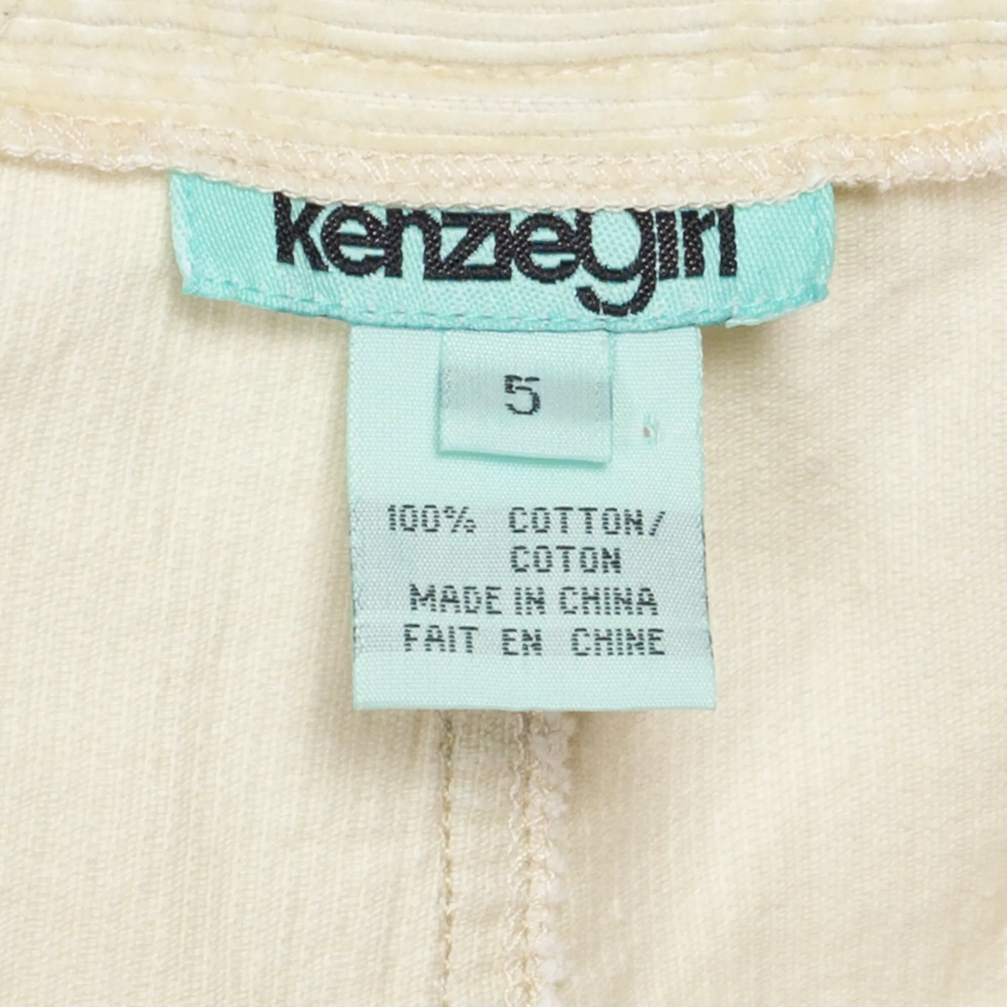 Small 90s Y2K Butter Yellow Corduroy Low Rise Flares