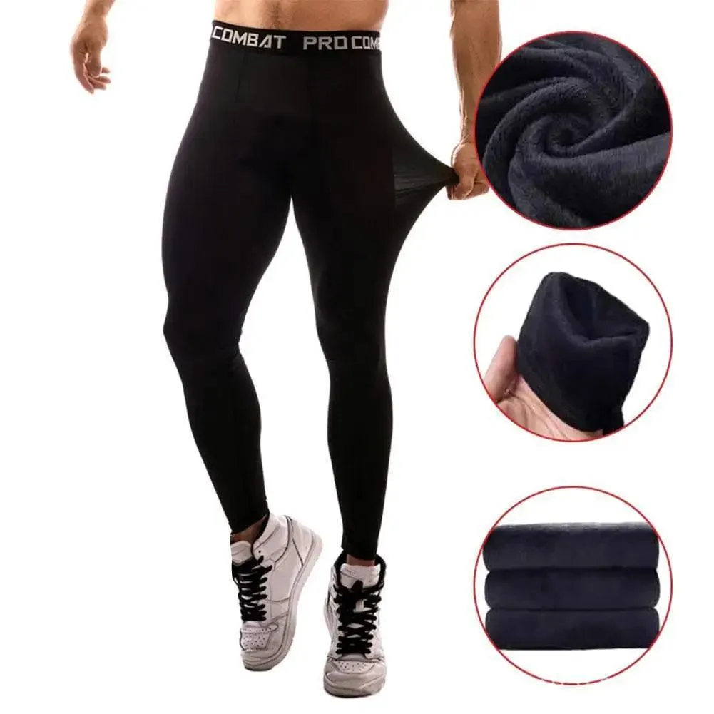 Sports Cycling Tight Pants Men'S Fitness Running Underlay Breathable Soft Fit Training Quick Drying Pants 1Pcs