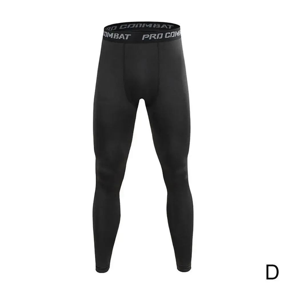 Sports Cycling Tight Pants Men'S Fitness Running Underlay Breathable Soft Fit Training Quick Drying Pants 1Pcs