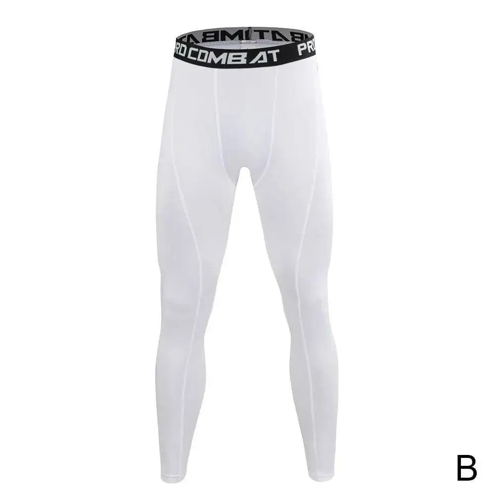 Sports Cycling Tight Pants Men'S Fitness Running Underlay Breathable Soft Fit Training Quick Drying Pants 1Pcs