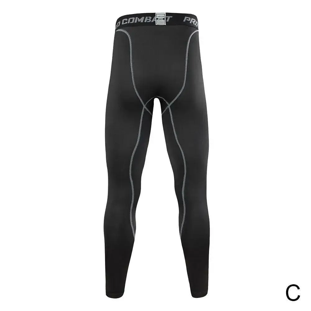 Sports Cycling Tight Pants Men'S Fitness Running Underlay Breathable Soft Fit Training Quick Drying Pants 1Pcs