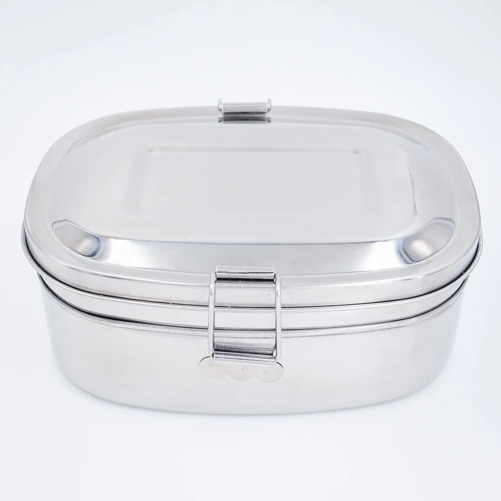 Stainless steel two-layer lunch box