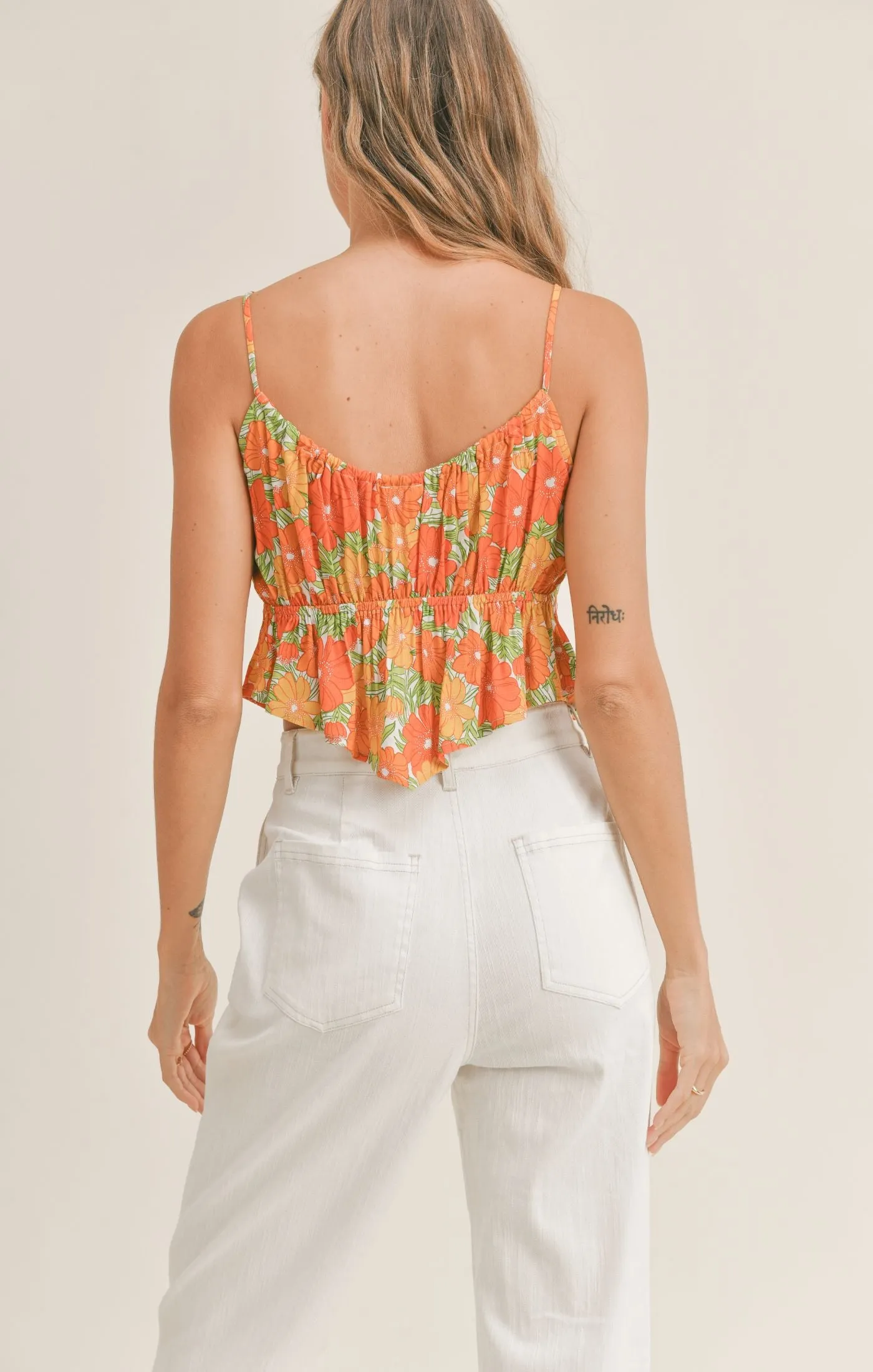 Summer Forever Tie Front Cami
