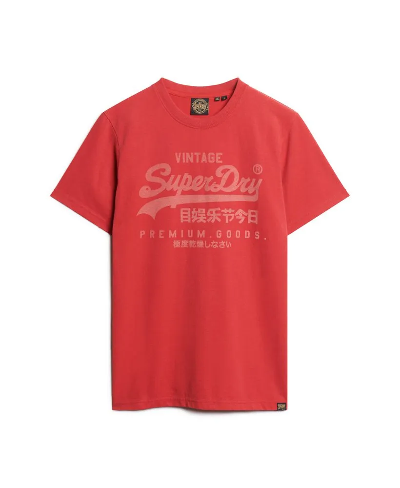 Superdry Vintage Logo Heritage T-Shirt - Ferra Red Marl