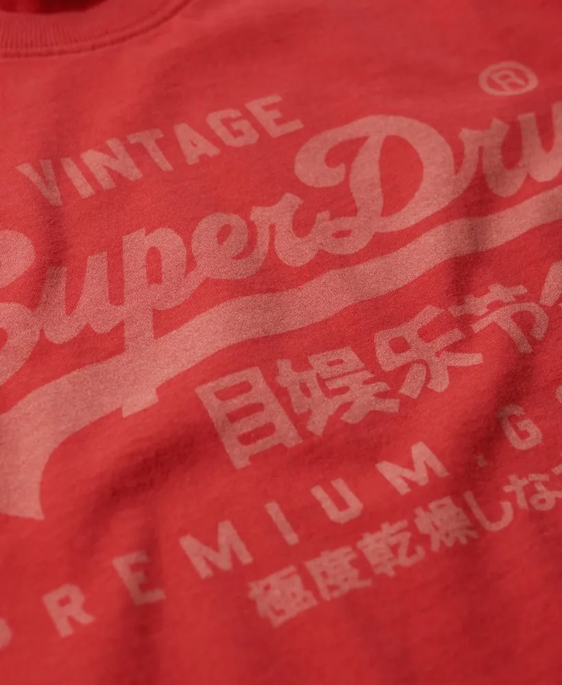 Superdry Vintage Logo Heritage T-Shirt - Ferra Red Marl