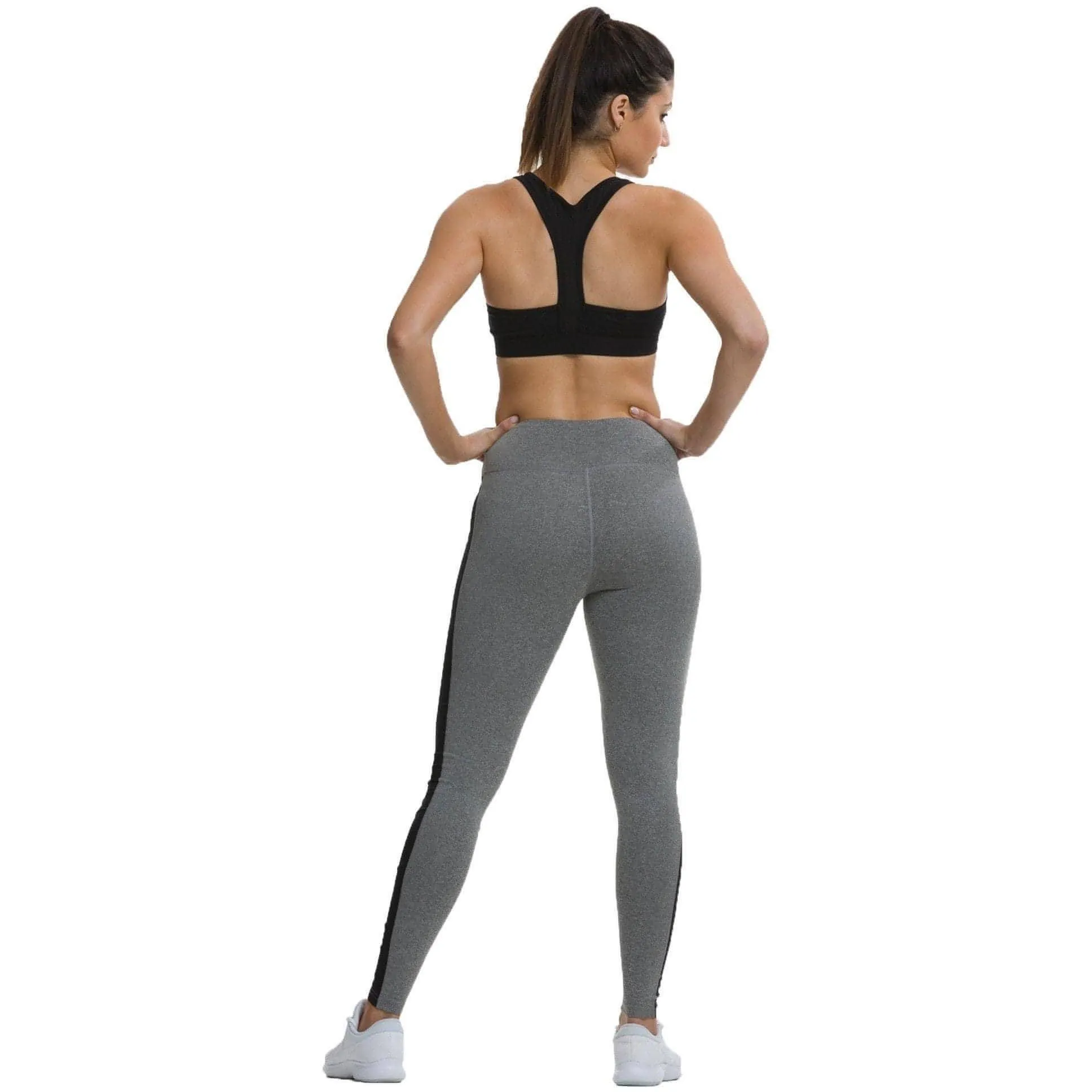 TCA Balance Womens Long Running Tights - Grey