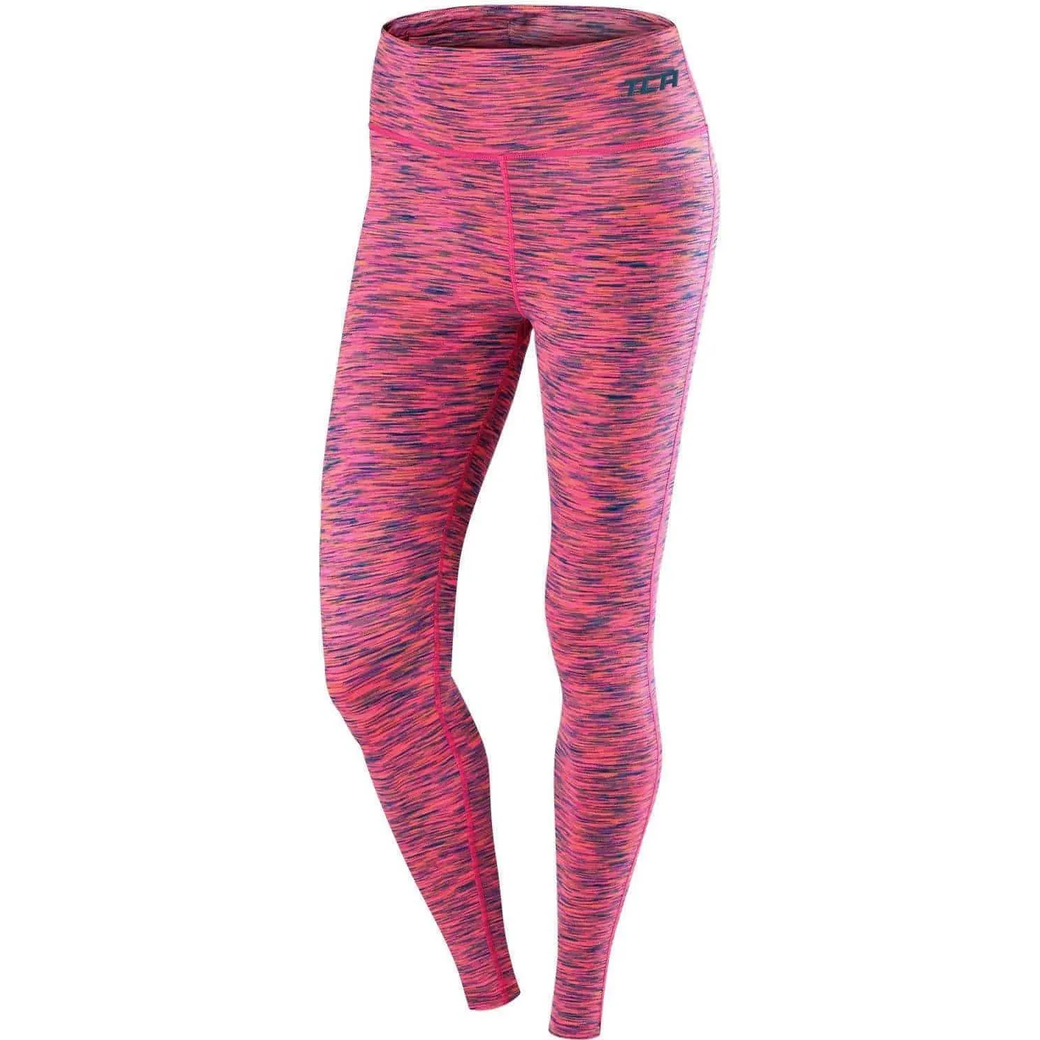 TCA SpaceKnit Premium Womens Long Running Tights - Pink