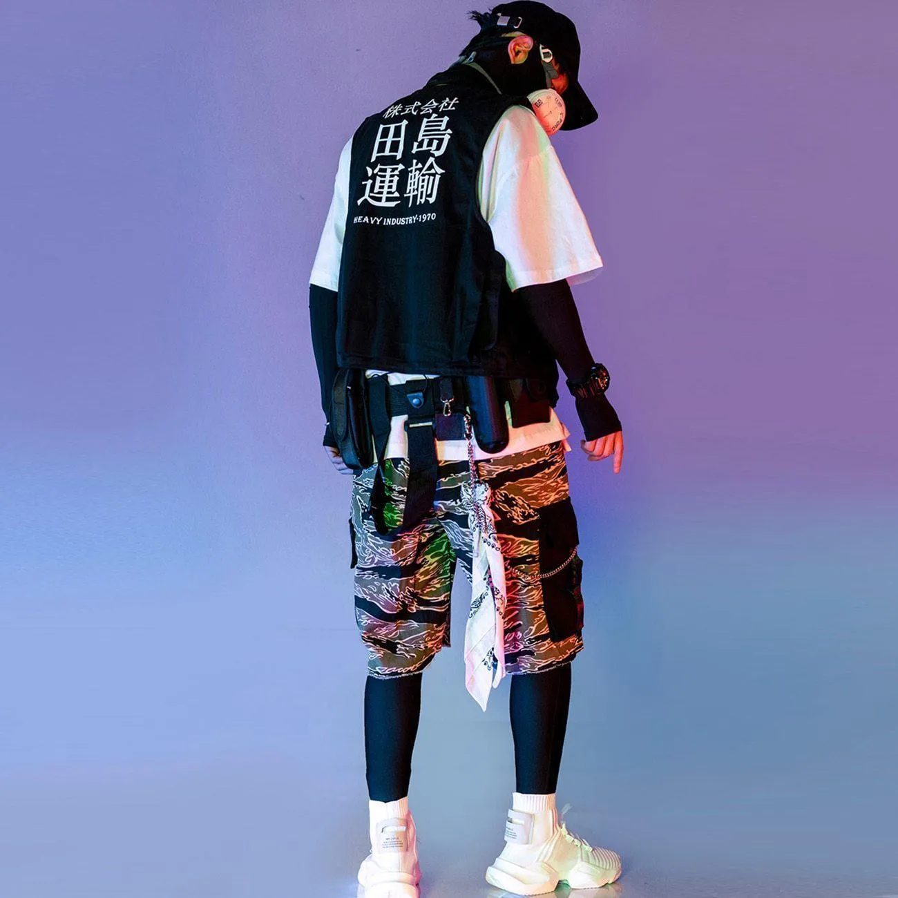 Techwear Cargo Shorts "Aburame"