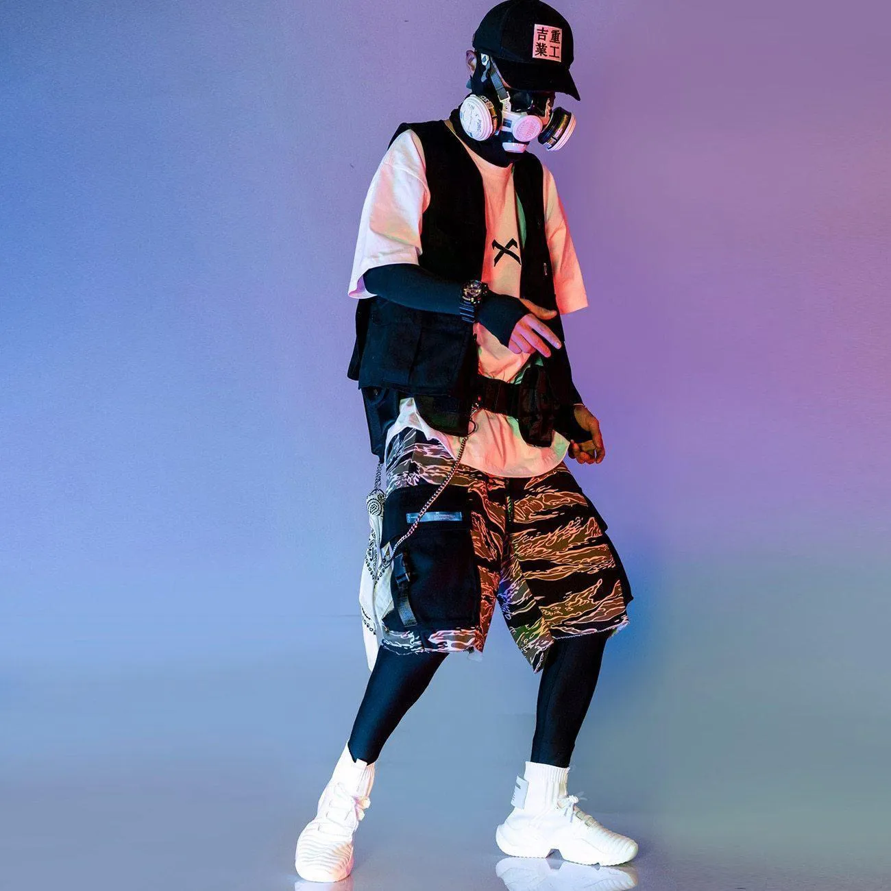 Techwear Cargo Shorts "Aburame"