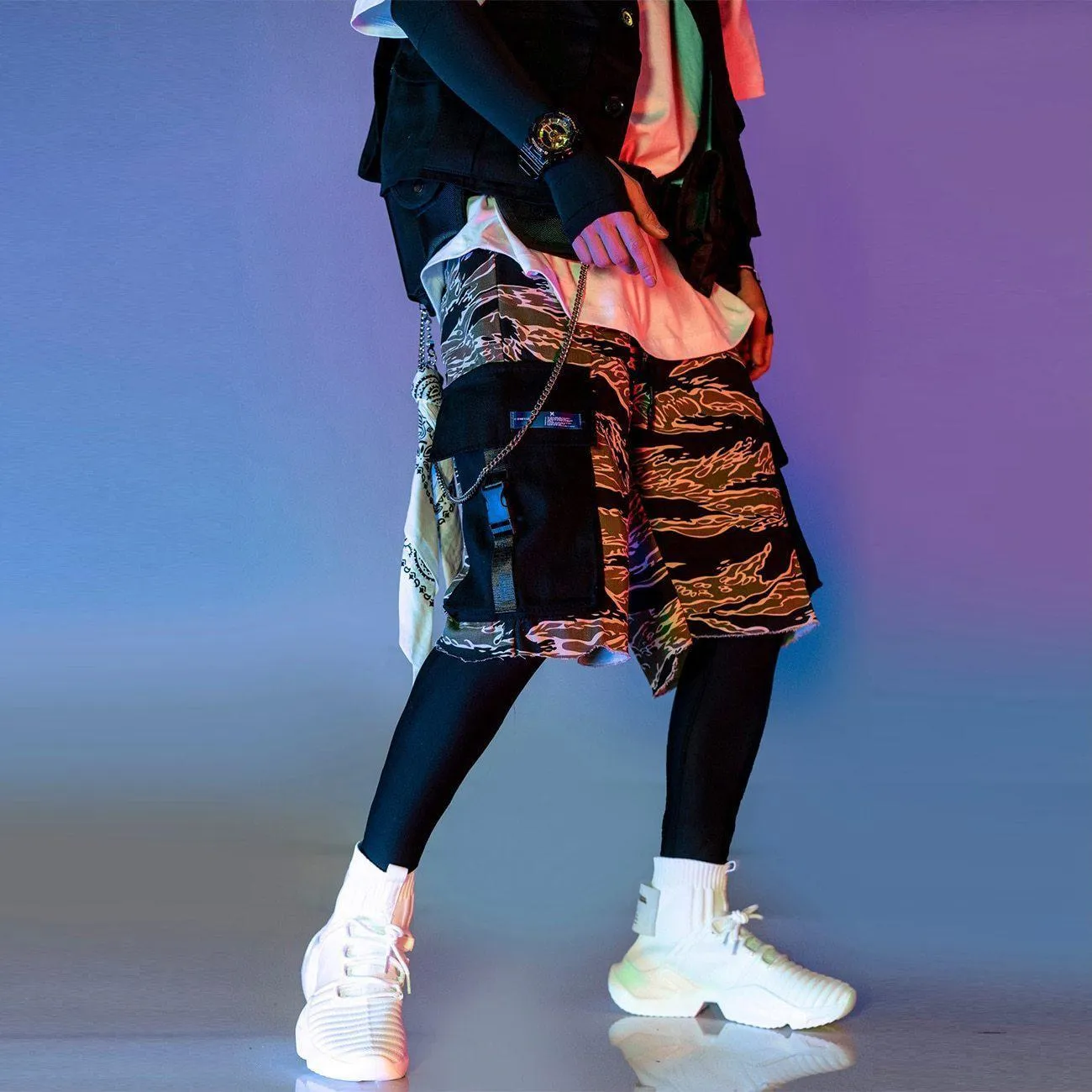 Techwear Cargo Shorts "Aburame"