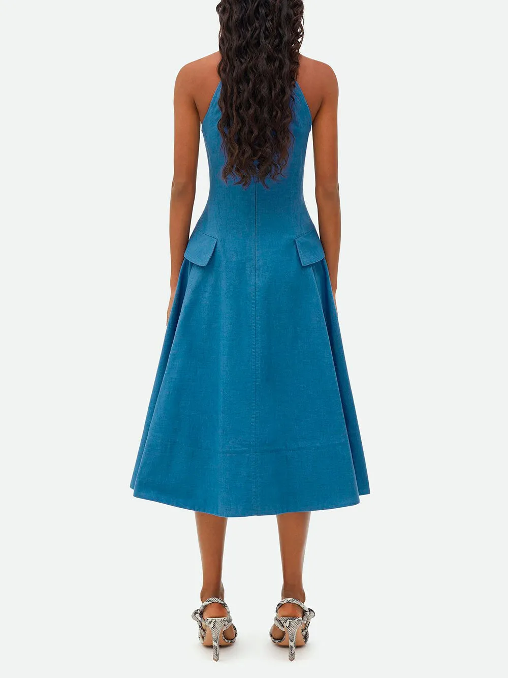 Textured cotton dress