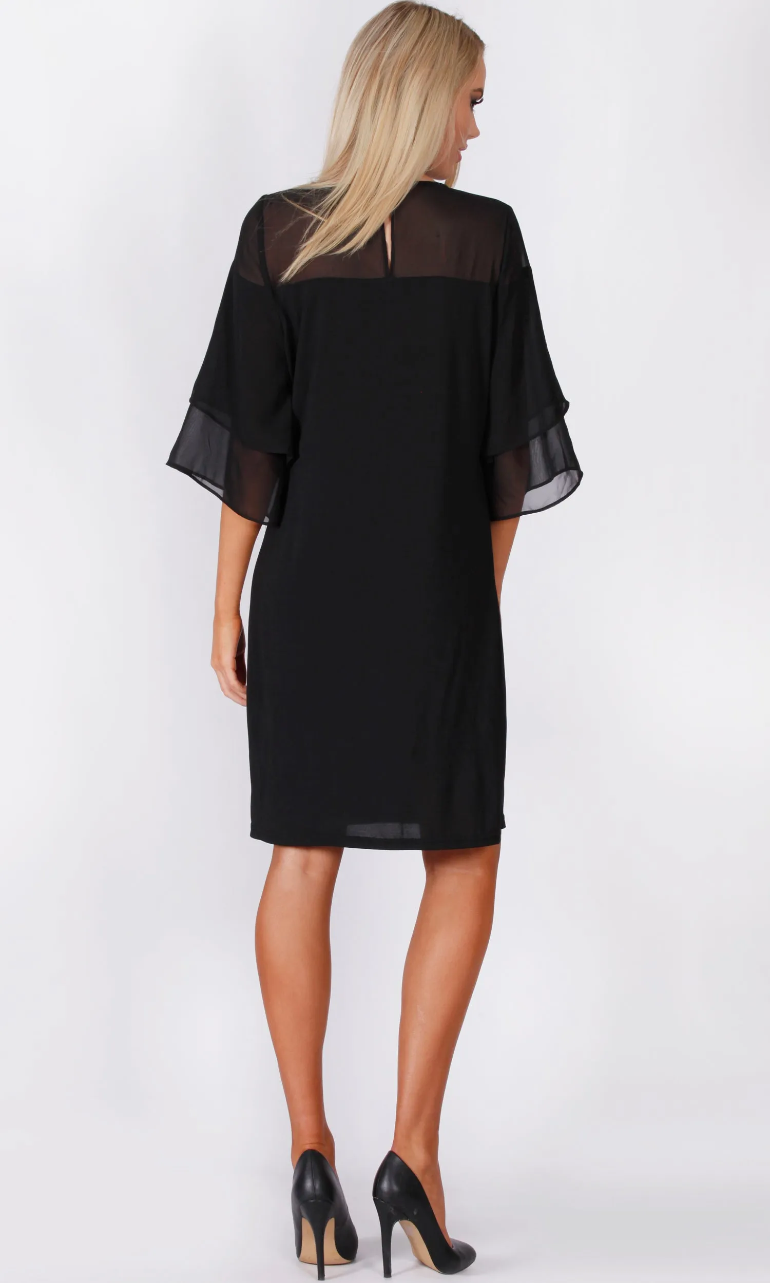 TG2502TB Sheer Chiffon Shift Dress (Pack)