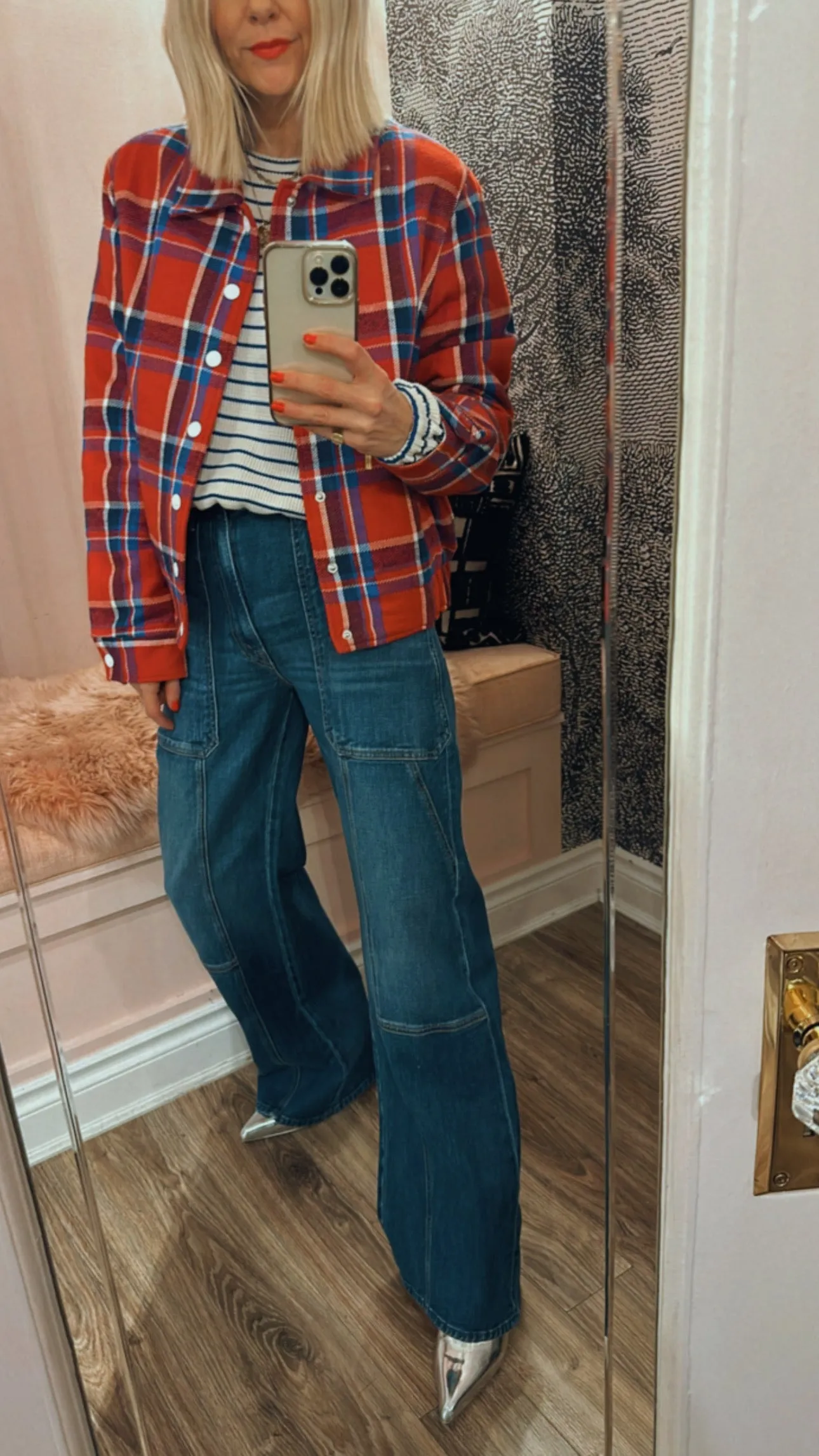 'The Happy Camper' Plaid Jacket