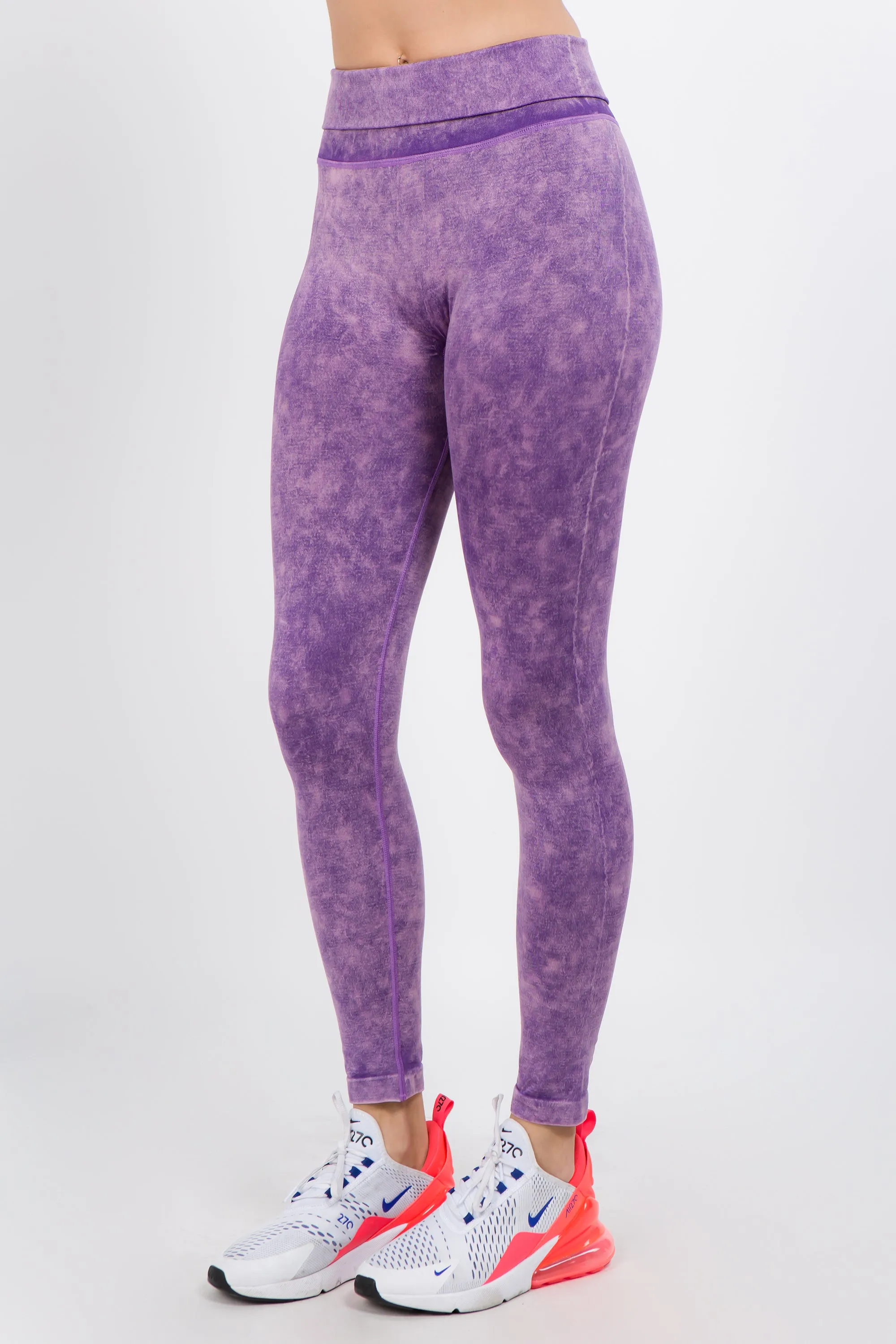 Totally Retro Acid Wash Workout Leggings