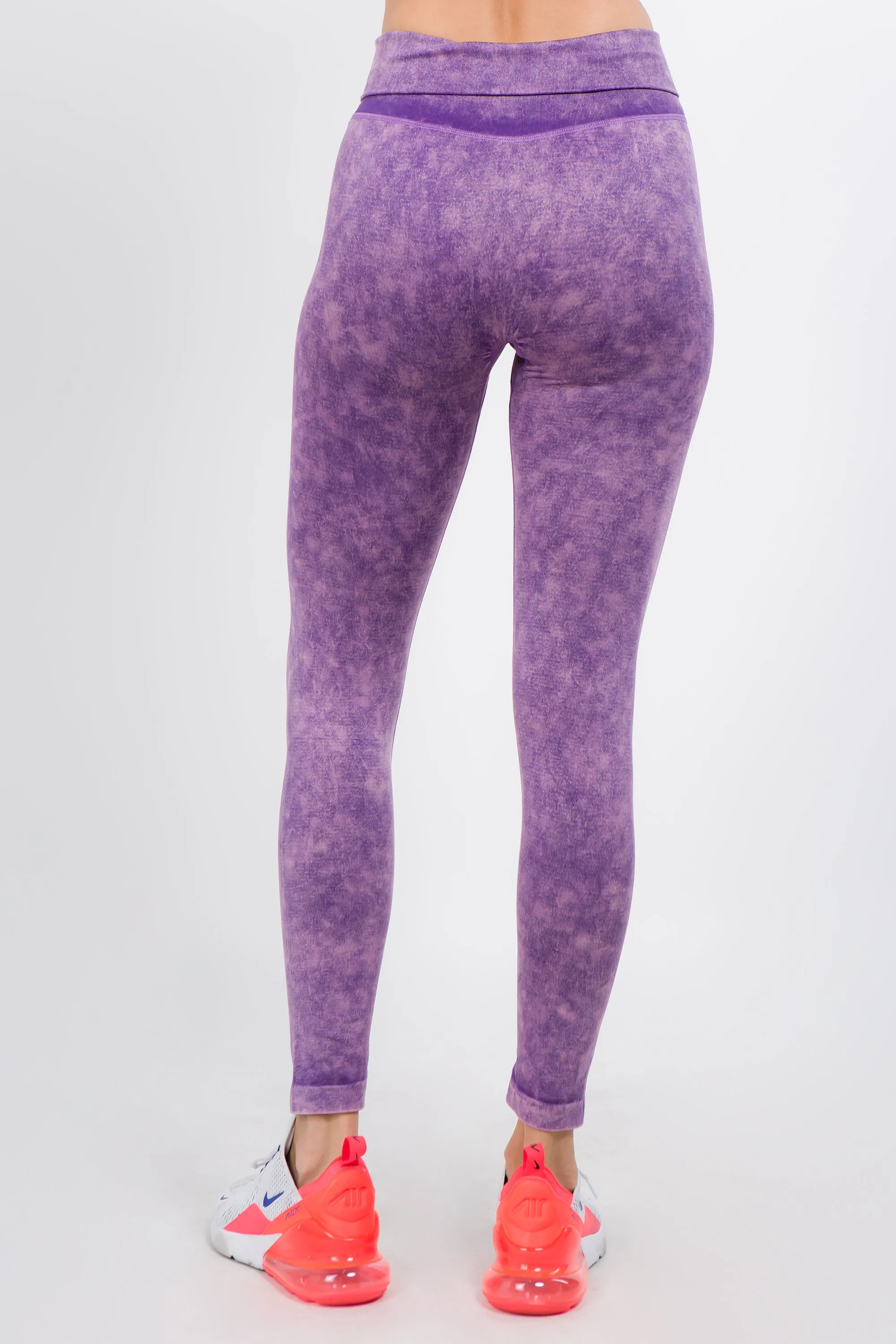 Totally Retro Acid Wash Workout Leggings