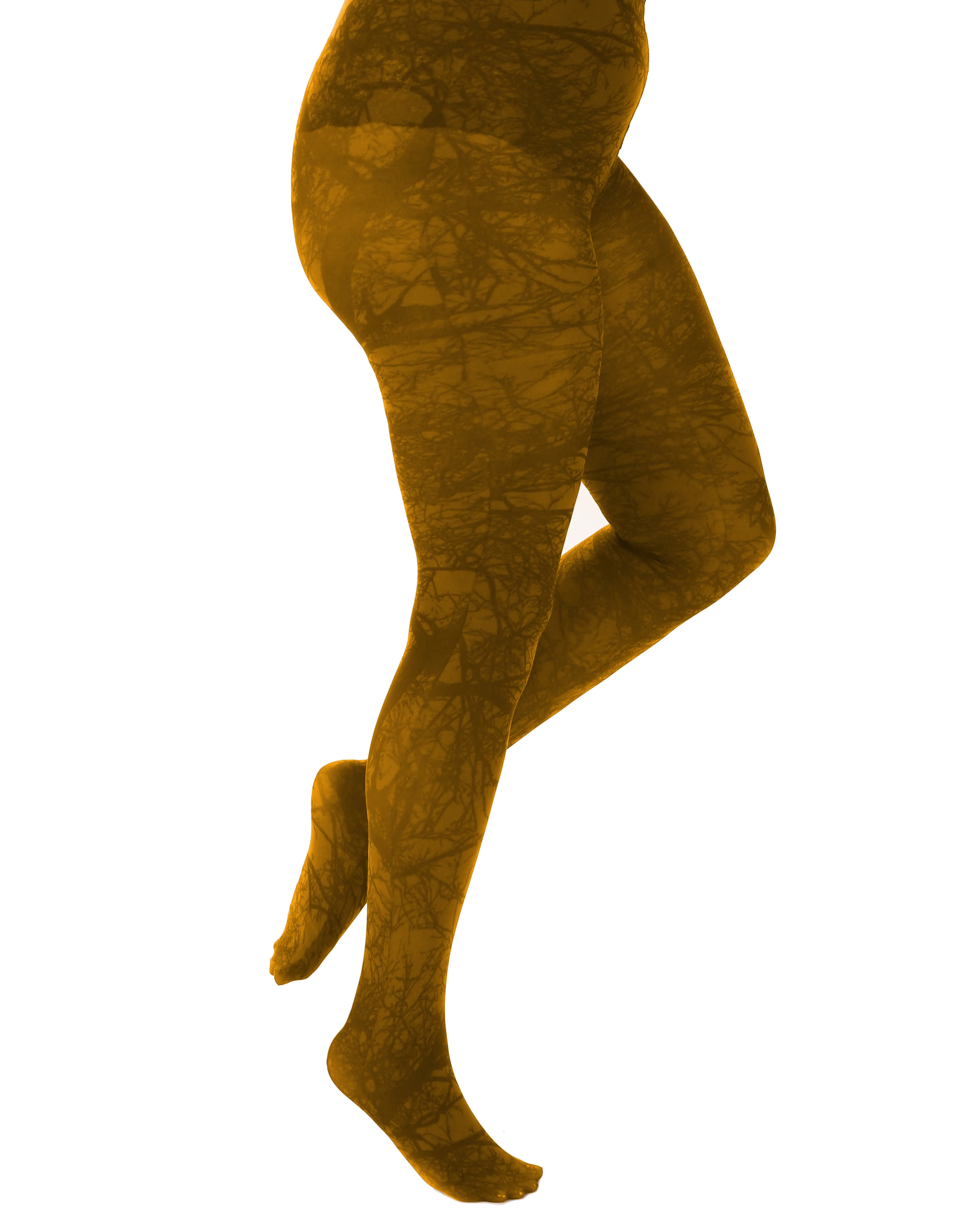 Tree Printed Curvy Super Stretch Tights