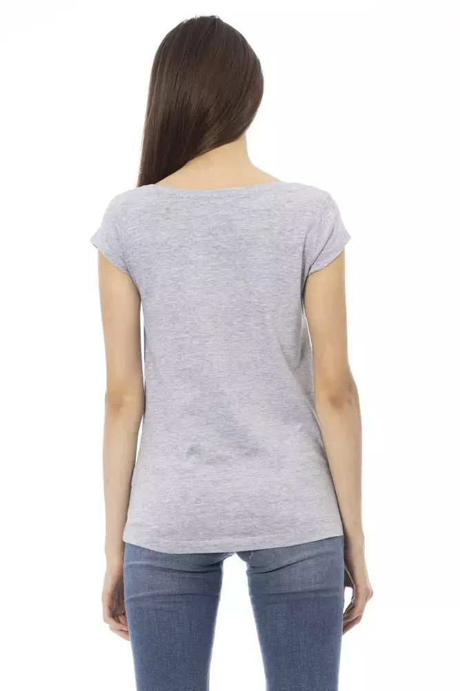 Trussardi Action Grå Bomuld Tops & T-Shirt