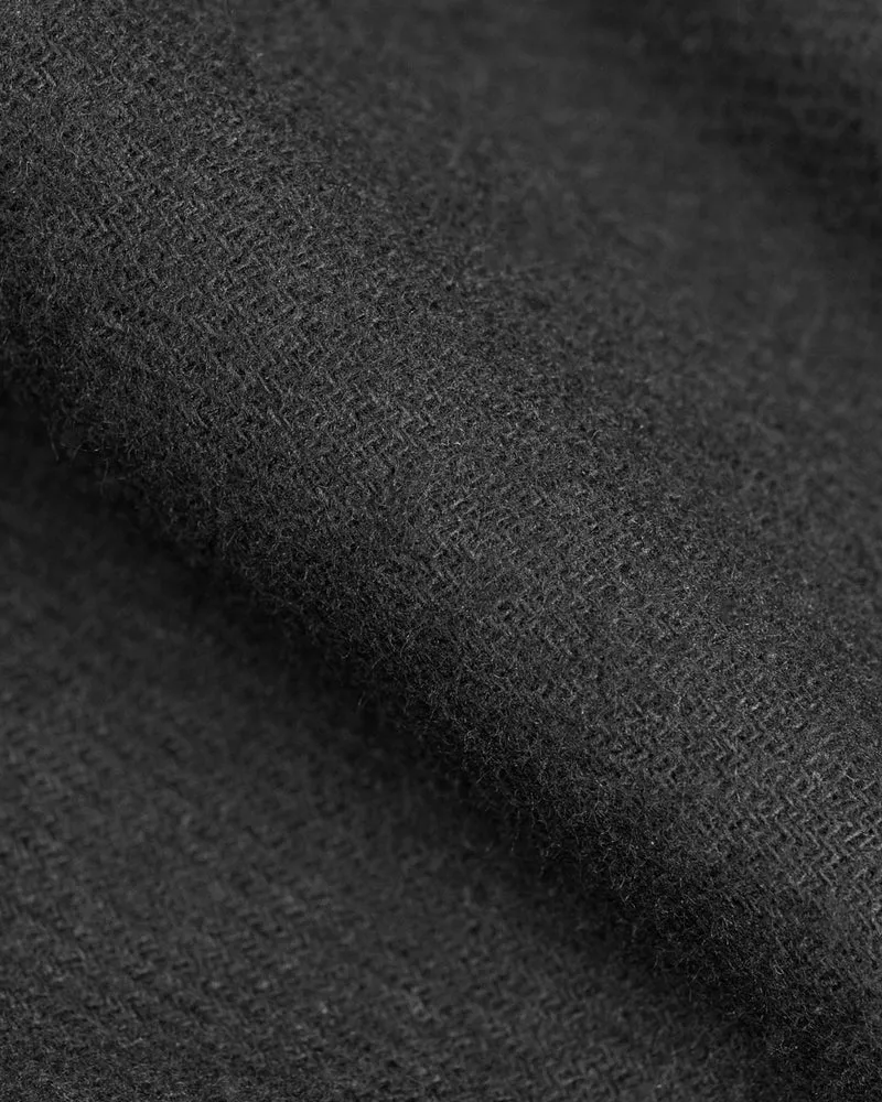 unisex flannel pants - relaxed - black
