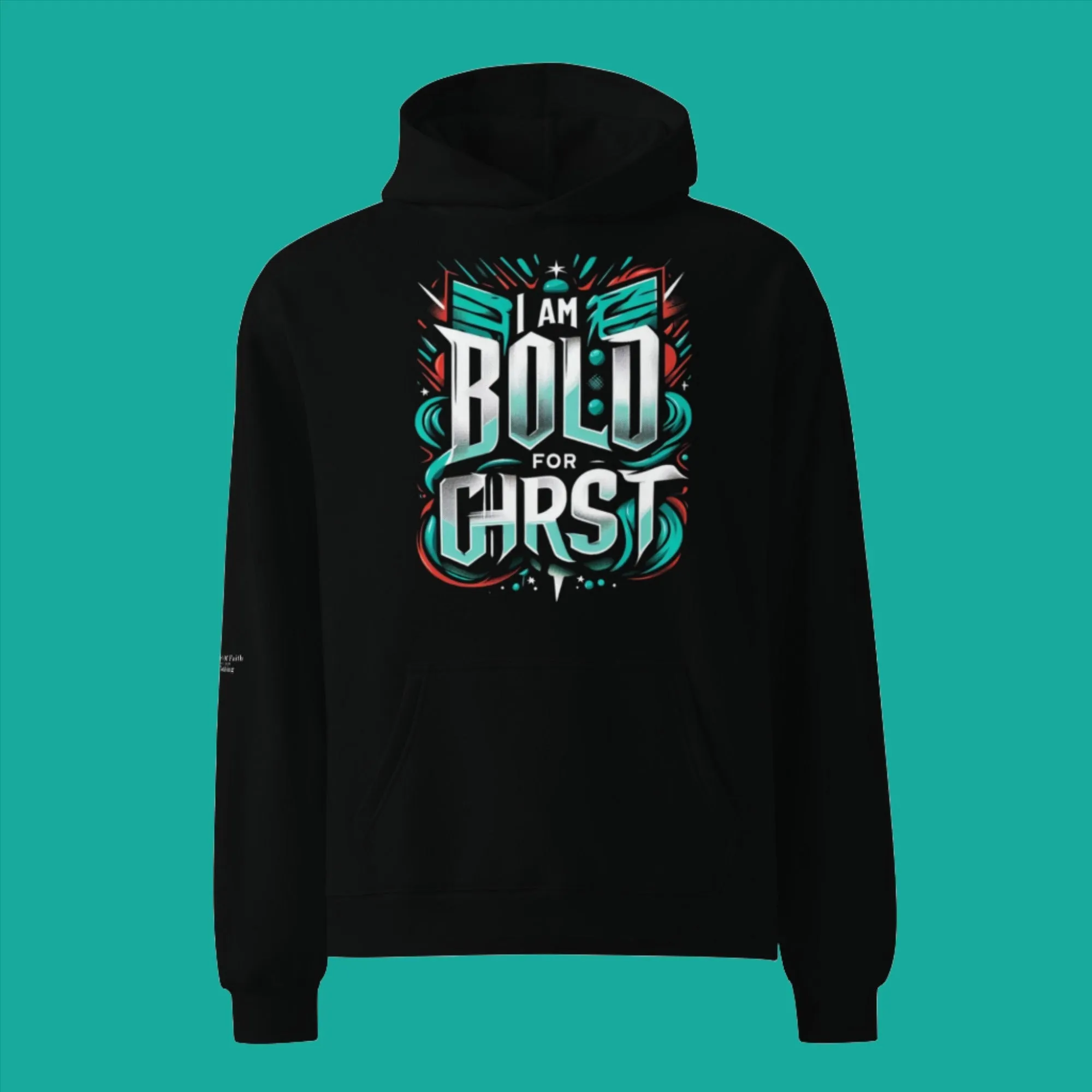 Unisex oversized hoodie Im Bold For Christ