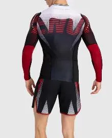 VENUM Adrenaline Men's MMA Muay Thai Boxing LONG SLEEVES Rashguard Compression T-shirt M-L Red