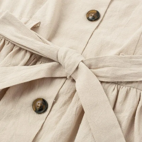 Vintage Button-Up Shirt Dress