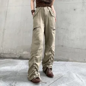 Vintage Shirred Utility Pants