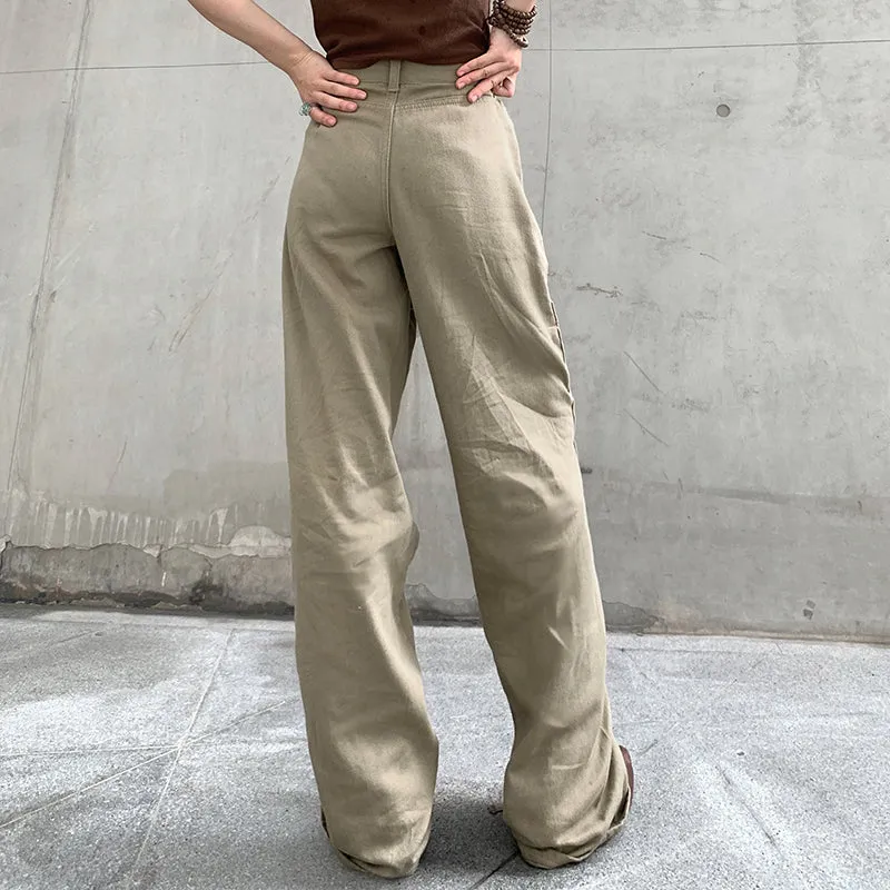 Vintage Shirred Utility Pants
