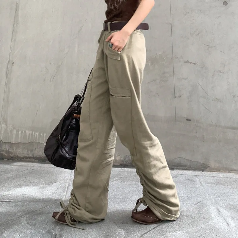 Vintage Shirred Utility Pants