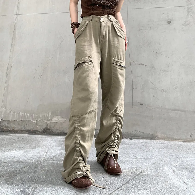 Vintage Shirred Utility Pants