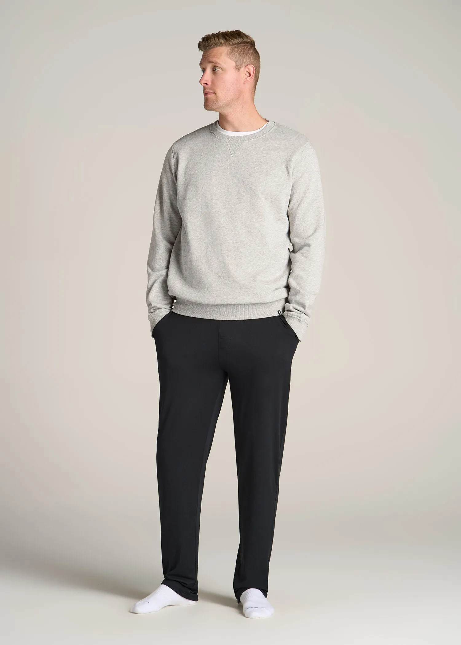 Weekender Stretch Men's Tall Lounge Pant in Black