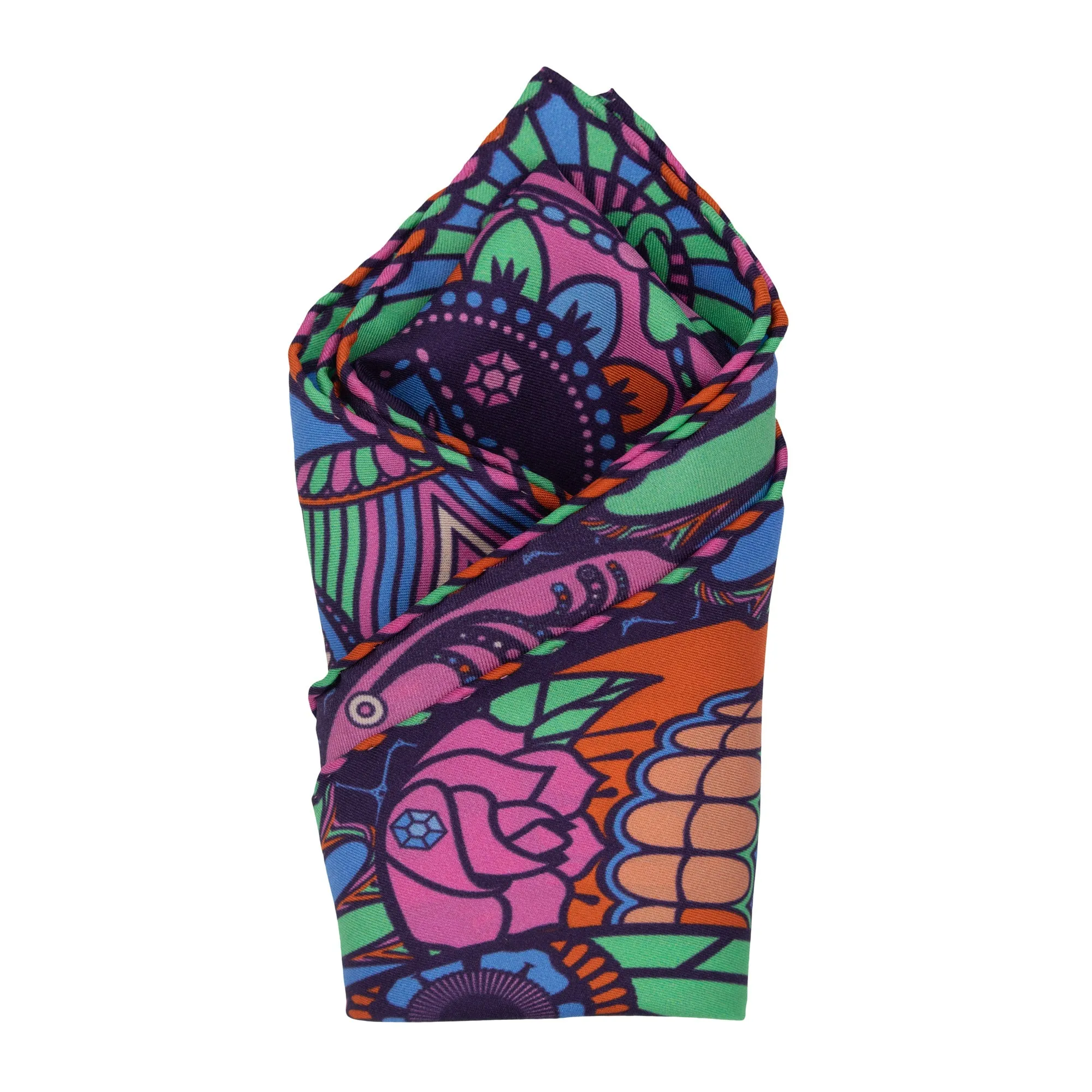 We’re all Going to Die – Silk Pocket Square Pucci