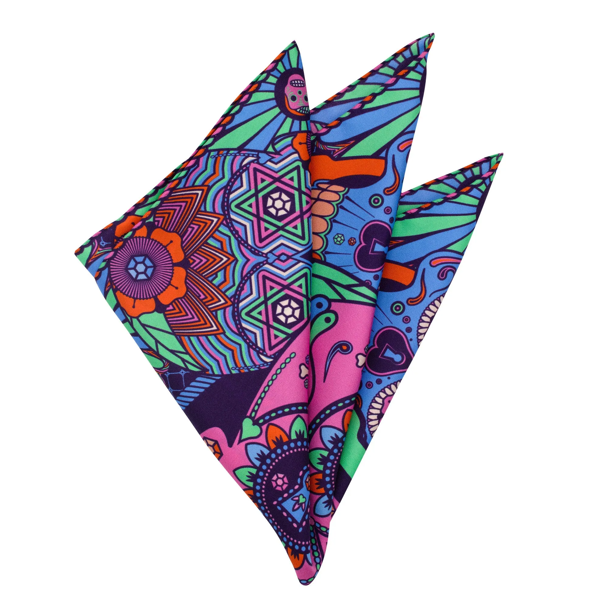 We’re all Going to Die – Silk Pocket Square Pucci