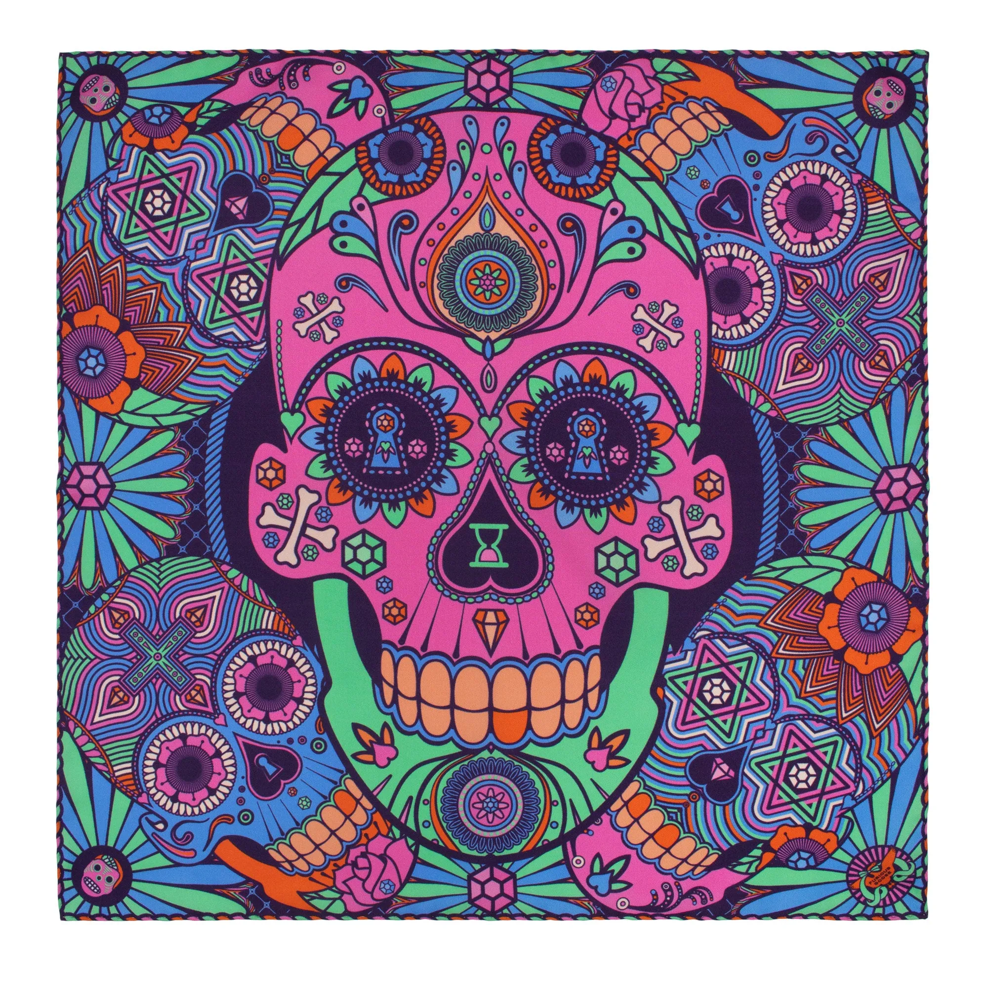 We’re all Going to Die – Silk Pocket Square Pucci