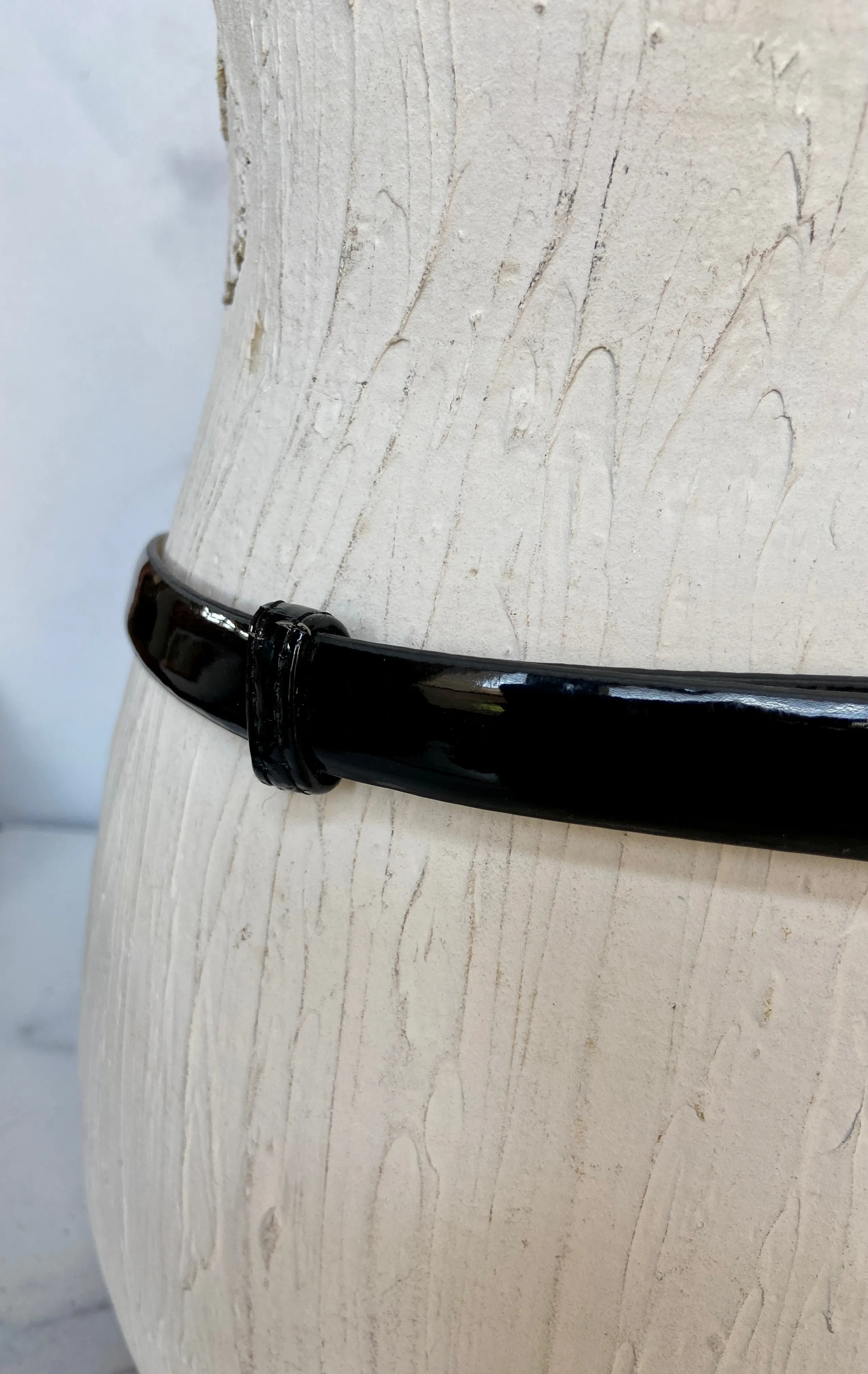 White House Black Market Adjustable black/silver belt