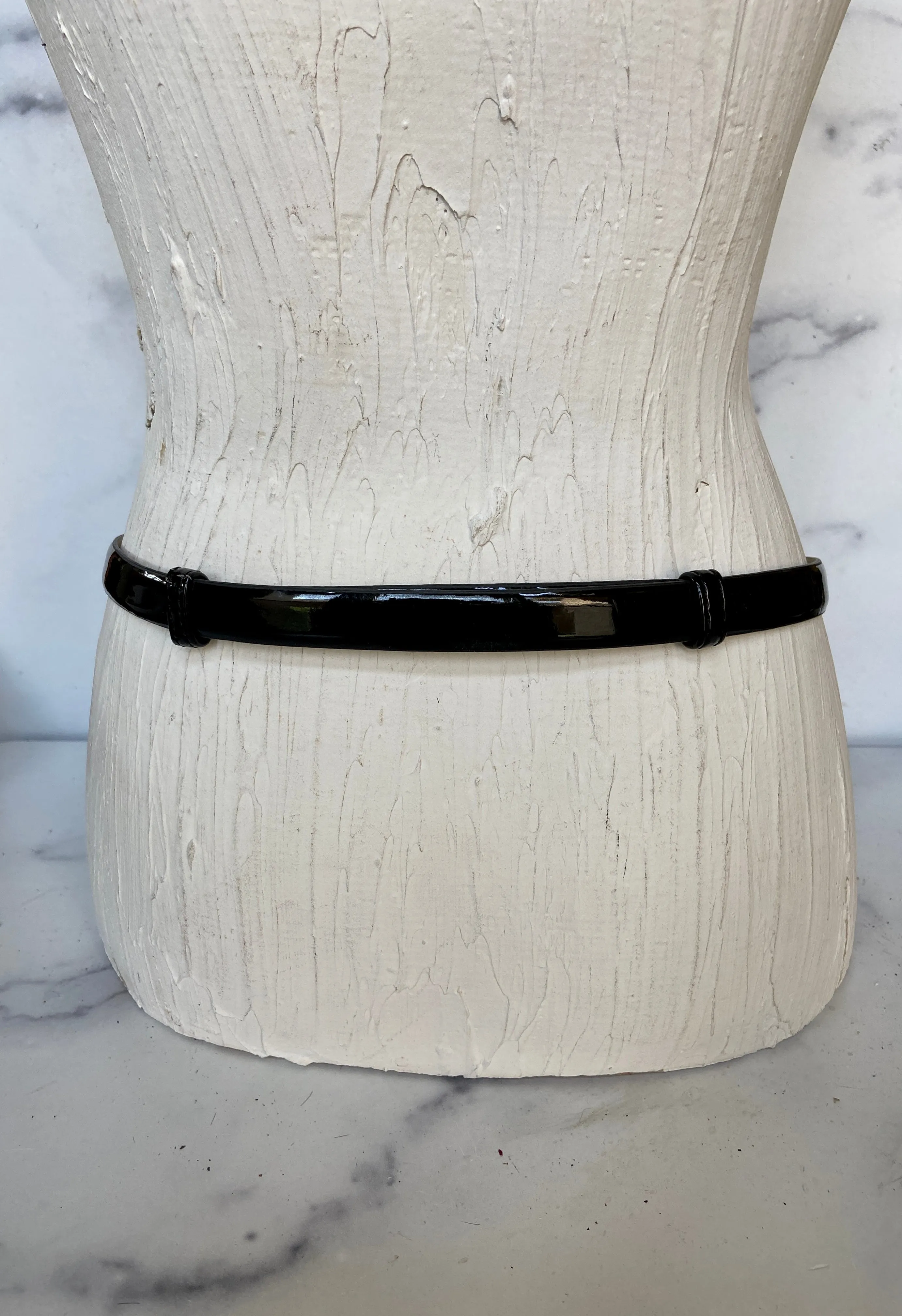 White House Black Market Adjustable black/silver belt