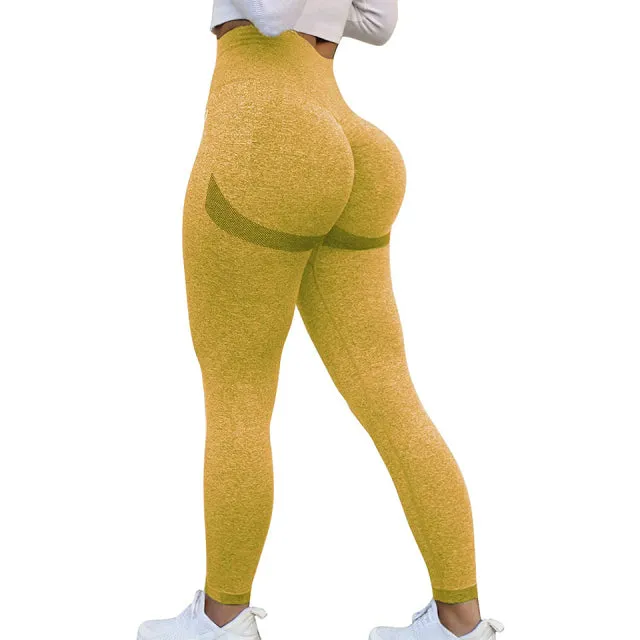Wjczt Yoga Pants Scrunch Butt Lifting Workout Leggings Sport Tights Women Seamless Booty Legging Gym Sportswear Fitness Clothing