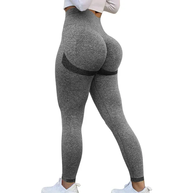 Wjczt Yoga Pants Scrunch Butt Lifting Workout Leggings Sport Tights Women Seamless Booty Legging Gym Sportswear Fitness Clothing