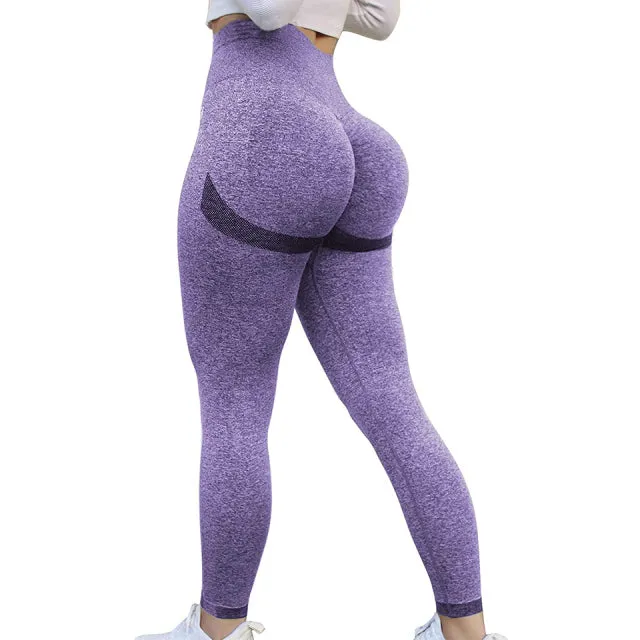 Wjczt Yoga Pants Scrunch Butt Lifting Workout Leggings Sport Tights Women Seamless Booty Legging Gym Sportswear Fitness Clothing