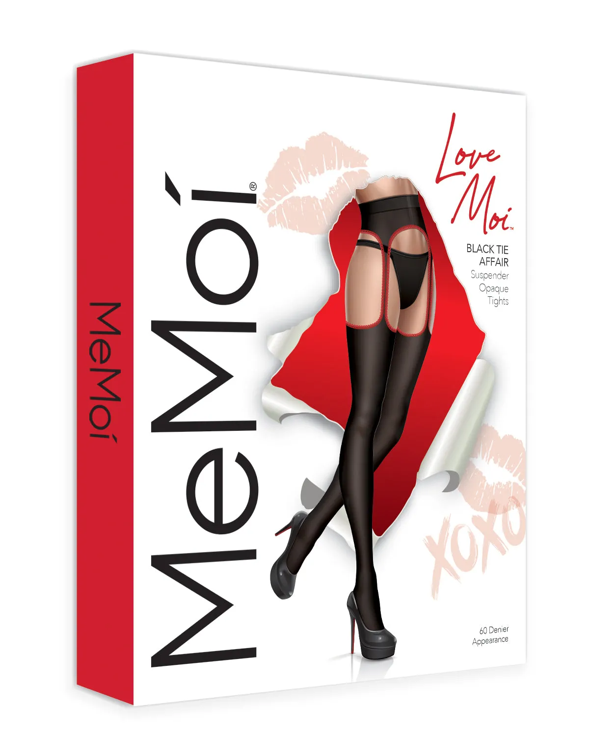 Women's Black Tie Affair Suspender 60 Denier Opaque Tights