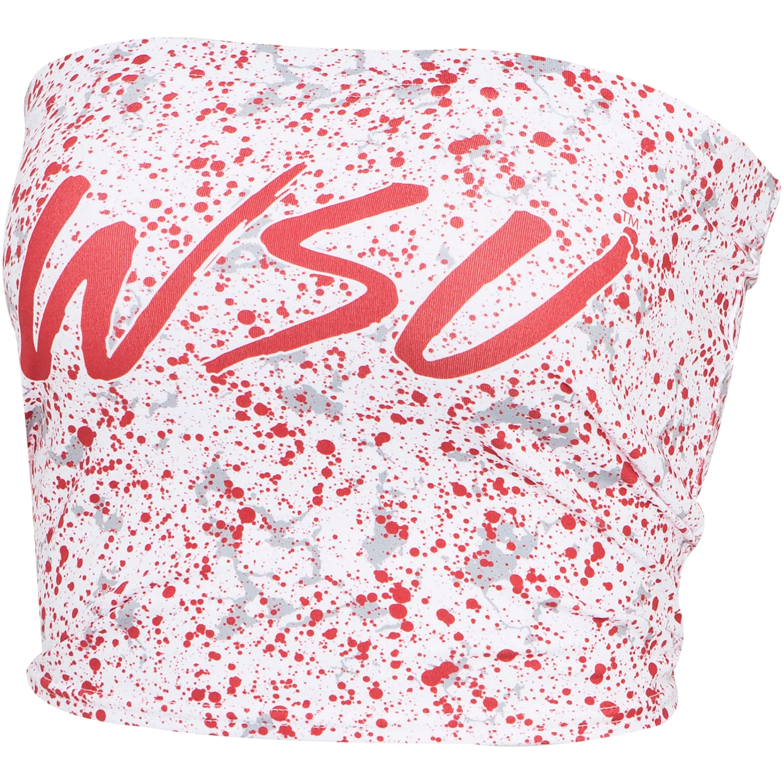 WSU Cougars Splatter Design Tube Top